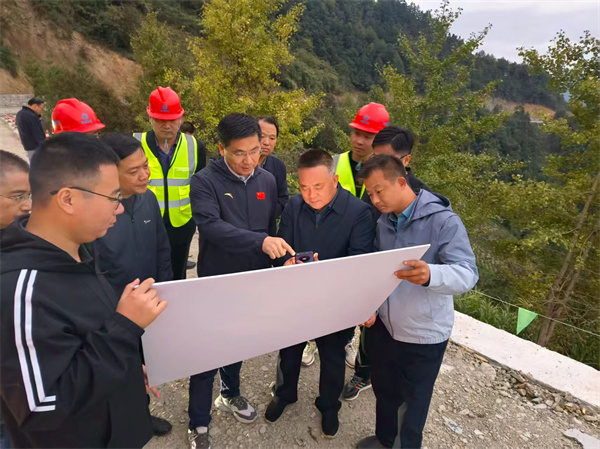 10月20日，王奇勇县长赴石潭调研霞坑镇石潭村和美乡村建设，洪董、吴书记陪同调研.jpg