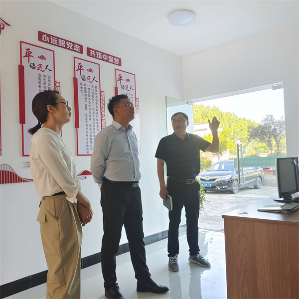5月5日，县委常委、组织部长方庆峰调研新安江公司，米兰官方端网页版常务副总经理方亮陪同。.jpg